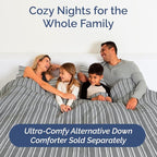Full XL Bed Sheet Set - 4 Piece Extra Long Extended Full XL Sheets - Soft, Breathable & Cooling - Fits 8" to 16" Mattress with Deep Pockets - 54" x 80" - Wrinkle and Fade Resistant - Grey Stripes 3