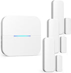 AIDA Door Alarms When Opened Wireless Ring Chime Sensor Alarm for Business/Home/Kids - 600ft Range, 58 Ringtones, 5 Volume Levels, Open Alert, Easy Install (1 Receiver + 3 Sensor)