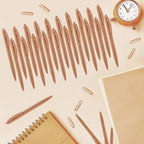 Aozora Pens Bulk 30 Pack Click Pens No Bleed Wholesale Retractable Ballpoint Pens Medium Point,Smooth Ink Pens for Journaling School Office Supplies 1.0MM (Brown Ink)