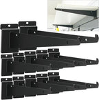 12 Pack Slatwall Knife Shelf Brackets 14 inch, Heavy Duty Slatwall Shelf Bracket Bulk Floating Metal Slatwall Accessories with Lip for Shelving Display Garage,Market and Home Mounting Supplies