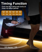 Feuymoent Motion Sensor LED Strip Light - Cabinet Strip Lights with 24W Plug, Dimmer and Timing, 9.84ft 3000K WarmWhite