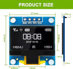 EPLZON 5 Pack 0.96 inch OLED IIC Display Module 128x64 Pixel Mini Self-Luminous Display Screen Board for Arduino Projects Raspberry Pi with Wire(White)