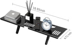 Adjustable Steel TV Top Shelf, Floating TV Stand, Universal Monitor Shelf for Soundbar, Game Console, Cable Box, Router Shelves and Home Accessories (No Storage Boxes, 1PCS)
