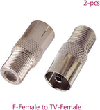 RedYutou F Type to TV Type Series （F Type Female/Male） to （TV Type Pal Male/Female） Coaxial Adapter Connectors (Pack of 8)