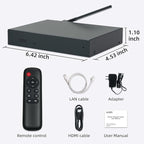 Lunzn Digital Signage Player Metal Box 4+32G Android 12 CMS Remote Publish Advertising Media Player (YM08)