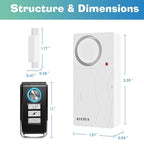 HENDUN Updated Door Alarm for Home Security,Pool Alarm for Kids Safety, House Security Sensor,Door Chime with Delay,Wireless Doorbell Ring When Opened (1)