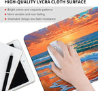 sea Wave Square Mouse pad, Texture, Waterproof, Anti Slip Rubber Base, Computer Mouse pad, Laptop Mouse pad