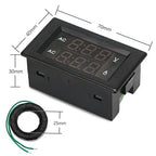 DROK Volt Amp Meter 2pcs, AC 500V 200A Digital Voltmeter Ammeter Panel, 0.39 Inches LED 2in1 Multimeter, 2-Wire Voltage Amperage Tester Gauge with Current Transformer