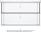 Instahibit 72" 16:9 Manual Pull Down Projector Screen 4K Self-Locking Home Theater Cinema Meeting Room Classroom Restaurant Bar Office