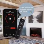 Modern Ember Highmark Traditional 44 Inch Built-in Smart Electric Fireplace Insert | Alexa/WiFi Enabled - Remote Included | Electric Firebox Heater with Multi-Color Flames | 1500W