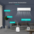 THIRDREALITY Zigbee Temperature and Humidity Sensor with Digital LCD Display, ZigBee Hub Required, App Records, Remote Monitoring and Smart Home Automation, AAA Batteries Included