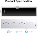 9.16" Computer Temp Monitor, FHD 1920x462 PC Sensor Panel One-Cable Connection(No HDMI Needed), Stretched Bar LCD Dynamic Theme Supported, IPS Mini Secondary Screen for CPU RAM HDD Data Aida64 (White)