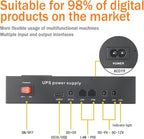 UPS Power Supply 12000mAh DC5V9V12V POE24V Output Uninterruptible Battery Backup for Household Appliances