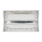 Mollom 18 Way Power Distribution Box with Bus Bars and Din Rail for Miniature Circuit Breaker MCB, Waterproof IP66.Padlock Available for Indoor and Outdoor Use