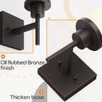 AONEON Wall Lights Over Mirror Bathroom Vanity Light Fixtures with White Frosted Glass Shade, Wall Sconces for Porch, 2 Pack Oil Rubbed Bronze T001ORB-L1-P2
