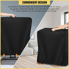 Hdenmist Outdoor TV Cover 32 Inch Weatherproof, Waterproof Outdoor TV Stand Covers for Rolling Mobile TV Stand Cart, Heavy Duty TV Screen Protector Covers for Outside- 32”L x 14”W x 55”H(Cover Only)