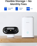 REOLINK Argus 4 Pro 4K Solar Security Cameras Wireless Outdoor, 180° Dual-Lens 8MP Camera for Home Security, ColorX Night Vision, Smart People/Vehicle/Animal Detection, No Subscription, Local Storage