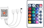 DAYBETTER 2 Ports 24 Key Tuya Smart Wi-Fi Led Strip Lights Remote Control, 4 Pin Output Dimmable Remote Controller Voltage DC 12V(Without Power Adapter)