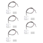 VictorsHome Magnetic Reed Switch NC NO COM Surface Mount Wired Door Window Contact Sensor with Adhesive Paper for Home Security and Burglar Alarm Systems MC-38 5pcs