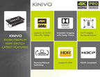 Kinivo HDMI Switch 3 in 1 Out 4K 60Hz (HDR 10, High Speed 18Gbps, IR Remote, HDCP2.2, Dolby Vision, VRR) - 350BN Switcher Compatible with Roku, PS5, Xbox, Apple TV, Nintendo Switch 2, Cable Box
