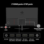 Z-Edge 24.5 inch 300Hz 280Hz 240Hz Gaming Monitor, UG25S FHD 1080p, Ultra Fast MPRT 1ms, IPS Monitor Gaming, PC Computer Monitor, 16.7M Colors, DP x2, HDMI x2