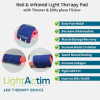 2 Modes Light Pad Skin Care Treatment Device,Facial Wrinkles for Anti Aging Pains Mode to Release and Improve the Muscle and Joint Pain