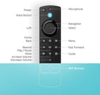 Replacement-Remote-Control Compatible with All Fire-Omni-Series for Insignia-Pioneer-Hisense Smart TV and Voice Cube Remote TV FireStick(HD/4K/4K Max/Lite/4K Select/Plus)