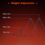 SmallRig x Potato Jet Tribex Hydraulic Carbon II Tripod Fast Extend Camera Travel Tripod, Low Angle Photograph to 5.9in/15cm, Max Height 61in/155cm, Weight 5.7lbs, Load up 55lbs -5756