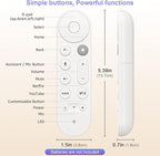 Voice Replacement Remote Control for Chromecast-Google-TV 4K/HD, for Google-TV-Streamer-Remote 4K