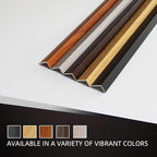 OUZUGIE 8-Pack 57 Inches, WPC Slat Wall Panel Trim,Corner Guard for Low Grille (Oak)