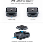 PGYTECH Quick Release Plate +Adapter w/Arca Swiss Clamp Camera Mount for Sony/Nikon/Fuji/DJI Quick Setup Mount with Tripods Adapter