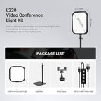 NEEWER Basics 10.8" Video Conference Lighting with Desk Stand & Phone Holder, 15W Bi Color Edge Lit Full Screen Light CRI95+ for Computer Laptop Webcam Zoom Calls Streaming