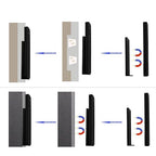 RF Wireless RGB LED Strip Controller - Magnetic Wall-Mounted Sensitive Touch Slide Remote Kit, Brightness Dimmable, DC 5V-36V 8A Compatible with RGB LED Tape
