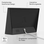 Aura Carver HD WiFi Digital Picture Frame, 10.1”, Add Photos with Aura App, Free Unlimited Storage - Wirecutter’s Pick for Best Digital Photo Frame 2022 - Gravel
