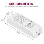 EMITEVER 60W Triac Dimmable Driver,Power Supply,AC 120V to DC 24V Transformer,Compatible with Lutron and Leviton Dimmers,for LED Lighting,Class 2,ETL Certified