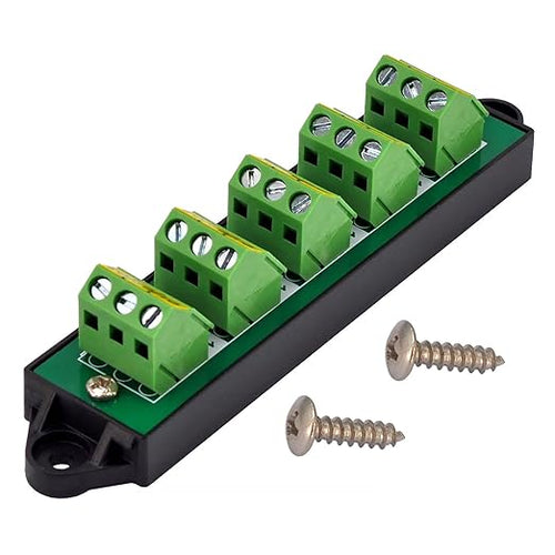 16Amp 300V 3x5 Position Terminal Block Distribution Module. OONO D-1656GP