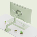 Pixio PS1S Wave Mint Green Single Monitor Arm Stand Desk Mount - Fits up to 32 inches Monitors and up to 19.8lbs. VESA Compatibility and Integrated Cable Management