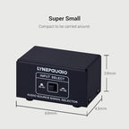 summina RCA Switch Audio Switcher RCA 2 in 1 Out / 1 in 2 Out A/B Switch Stereo Audio Splitter Box with No Distortion RCA Jack for Switching Between Computer Speakers and Headphones