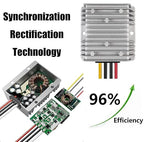 DC 12V to 24V 10A 240W Boost Converter, Waterproof Voltage Regulator Power Supply Module with Fuse, for Golf Cart, Club Car, LED Strip Light, Automotive, Solar System