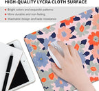 Field of Flowers Pastel Floral Square Mouse pad, Texture, Waterproof, Anti Slip Rubber Base, Computer Mouse pad, Laptop Mouse pad