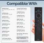 BN59-01385A Samsung TV Remote Control Replacement for Smart TV - Easy Setup, Universal Voice Remote, No Solarcell - Works with Samsung QLED, Frame, Crystal UHD, 4K, & LED Smart TVs