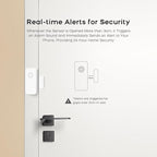 Clouree Security Window and Door Alarm Sensor, Wireless Sensor Door Window Burglar Alarm Door Chimes When Door Opens 5-Level Volume Control Wireless Easy Installation for Home, Garage