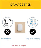 Adhesive Replacement Strips for Ring Contact Sensor 2nd Gen - Pre-Cut Double-Sided Tape 12-Pack (12Sensor&12Magnet Pads), No Cutting Needed, Secure Mounting for Door/Window Alarm Systems (24 Pack)