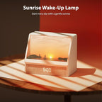 ZDAGELD Sunrise Alarm Clock with Wireless Speaker Sleep Sounds, Smart Wake Up Light for Natural Sunrise Sunset Simulation, Bedside Lamp with White Noise for Better Sleep, Ideal Gift