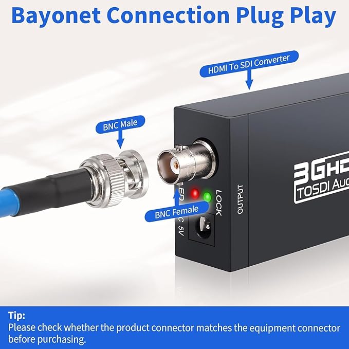 Superbat 3G 6G SDI Cable 200ft 75ohm BNC SDI Video Cable Belden 1694A Supports 6G-SDI 3G-SDI HD-SDI 4K/8K Video Security Camera Converter