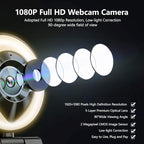 AIDELF Webcam Computer Camera 1080P with Dual Microphone Adjustable Right Light Web cam for PC Advanced Auto-Focus with Tripod Zoom Streaming Camera Gaming Webcam for YouTube Xbox Facebook Streamer