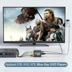 RCA to HDMI Converter,AV to HDMI for Xbox,PS One,PS2,PS3,N64,Wii,VCR,VHS,STB,Blue-Ray DVD Players,TV, Support 720p,1080p