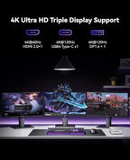 KAMRUI Hyper H2 Mini Gaming PC, in-tel Core i7-13620H Mini Computers (Beats 1280P, 10C/16T, up to 4.9GHz), 32GB RAM 1TB PCle4.0 SSD Desktop Computer, Triple 4K Display, USB4, WiFi6, BT5.2, Business
