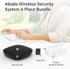Abode 6 Piece Wireless Security System – Expandable to Protect Your Whole Home - Easy DIY Installation - Optional Professional Monitoring - Compatible with Alexa & Google Assistant