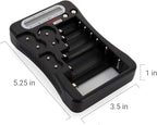 Tenergy T-333 Universal Battery Tester, LCD Display, Cell Checker, Multi-Purpose Small Battery Tester, for AA, AAA, C, D, 9V, CR123A, CR2, CRV3, 2CR5k CRP2, and Button Cell Batteries